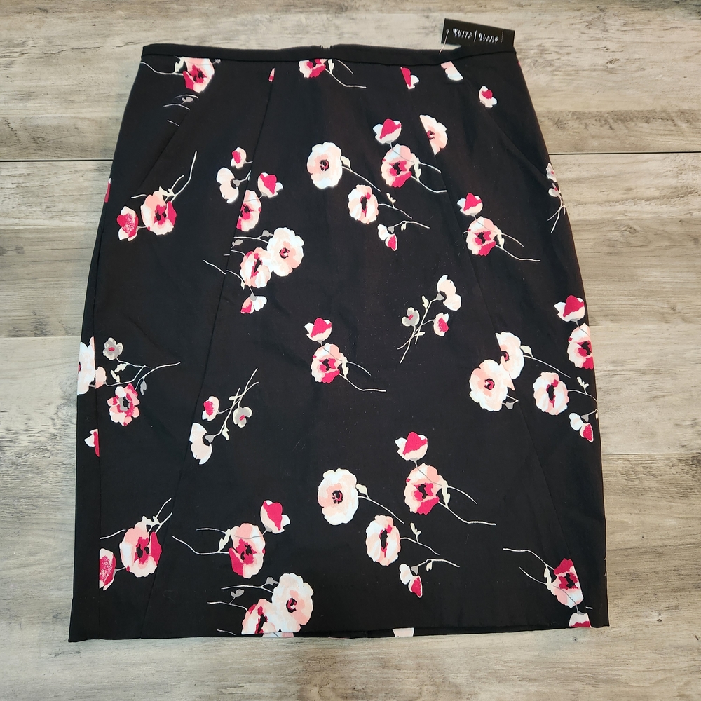NWT White House Black Market Women's Floral Pencil Skirt Size 10